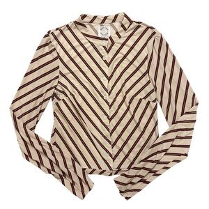 With Jean Mika Long Sleeve Crewneck button up Cardigan -  Small